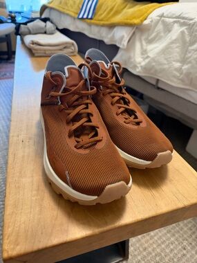 Women's Vasque Brown Knit Lace-Up Hiking Sneakers